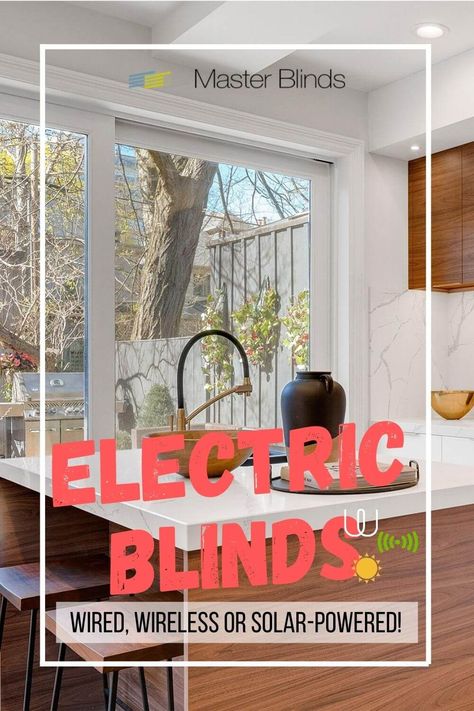 Motorized window treatments can feed off various sources of power. Get a quote (free!) on motorized blinds or shades today! #motorizedshades #electricblindsLosAngeles #remotecontrolblinds #automaticblindsLA #wifiwindowblindsLosAngeles #smartblinds Smart Blinds, Motorized Shades, Motorized Blinds, Electric Blinds, Electrical Wiring, Window Shades, House Windows, Blinds For Windows, Power Source