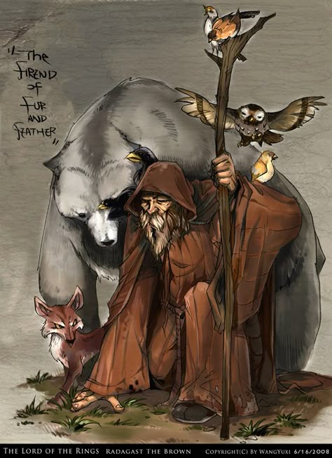 Radagast the Brown by Wangyuxi on DeviantArt Radagast The Brown, Middle Earth Art, Tolkien Art, Lotr Art, Jrr Tolkien, The Lord Of The Rings, Legolas, Gandalf, High Fantasy