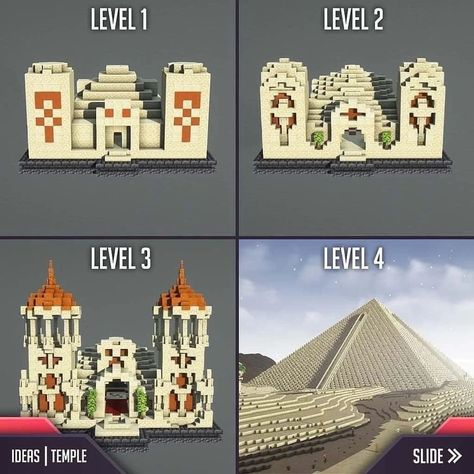 Vanilla Desert, Minecraft Temple, Minecraft Desert, Desert Temple, Minecraft Farm, Cool Minecraft Creations, Minecraft Castle, Minecraft City, Minecraft Plans