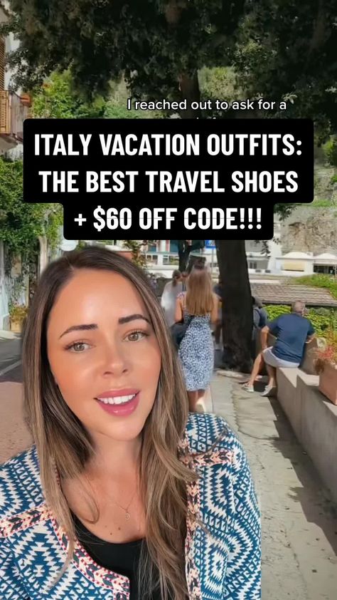 the best shoes for Europe trip/ for walking in Europe! And I’m so excited I got a coupon code for you! These white leather sneakers are handmade in Italy so they’re SO comfy, last forever, and they go with literally everything — dresses, skirts, shorts, pants, activewear, anything. Absolute travel essentials and travel must haves in my opinion! Use code “CHRISTIE60” for $60 anything at M.Gemi 🥰 #travelshoes #italypacking #europepacking #shoesfortravel #italyoutfits Best Shoes For Europe, Shoes For Europe, Amalfi Coast Outfits, Italy Vacation Outfits, Best Travel Shoes, What To Wear In Italy, Coast Outfit, Europe Travel Outfits, Packing For Europe