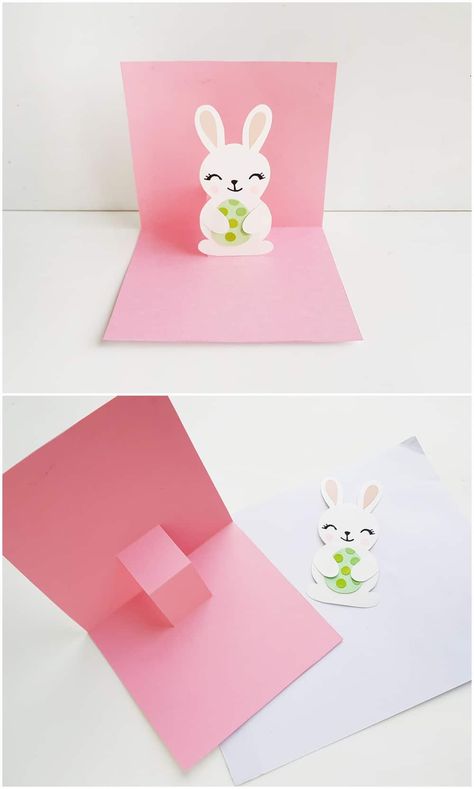 Easter Card For Kids To Make, Easter Card Diy Kids, Easter Pop Up Cards For Kids, Handmade Easter Cards For Kids, Easter Cards Diy Simple, Easter Crafts Cards, Easter Card Ideas For Kids, Easter Pop Up Cards Diy, Easter Cards Handmade Kids