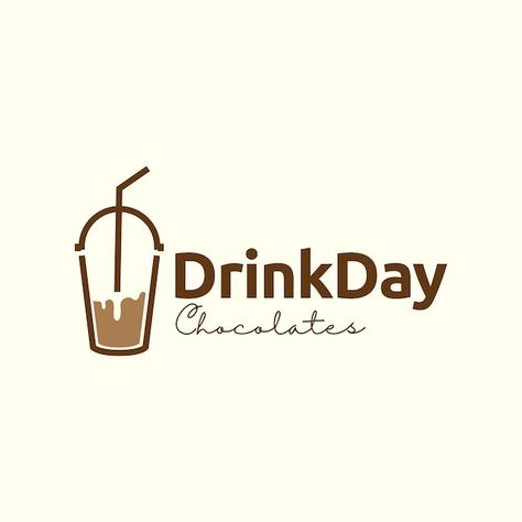 Coffee Jelly Logo Design, Drinks Logo Ideas, Iced Coffee Logo, Drinks Logo Design, Coffee Logo Design Ideas, Label Minuman, Ice Chocolate Drink, Drink Logo Design, Logo Drink