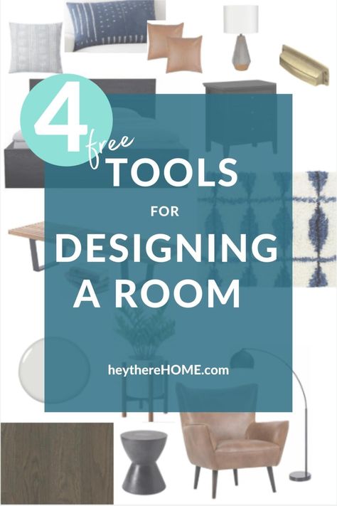 My Favorite Room Design Tools + Video - Hey There, Home Designing A Room, Interior Design Tools, Interior Design School, Work Diy, Simple Room, Online Interior Design, Diy Home Decor On A Budget, Design Tools, Decorating Small Spaces