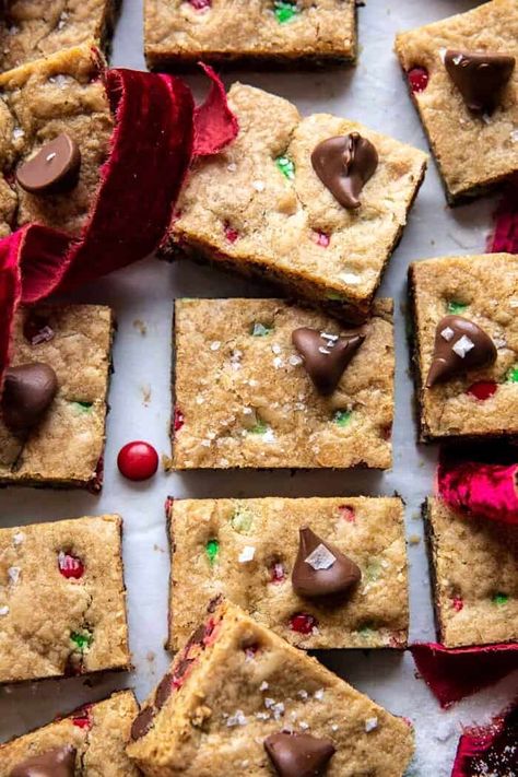 M M Cookie Bars, Half Baked Harvest Recipes, M M Cookies, Christmas Apps, Christmas Cookies Easy, Harvest Recipes, Half Baked, Xmas Cookies, Half Baked Harvest