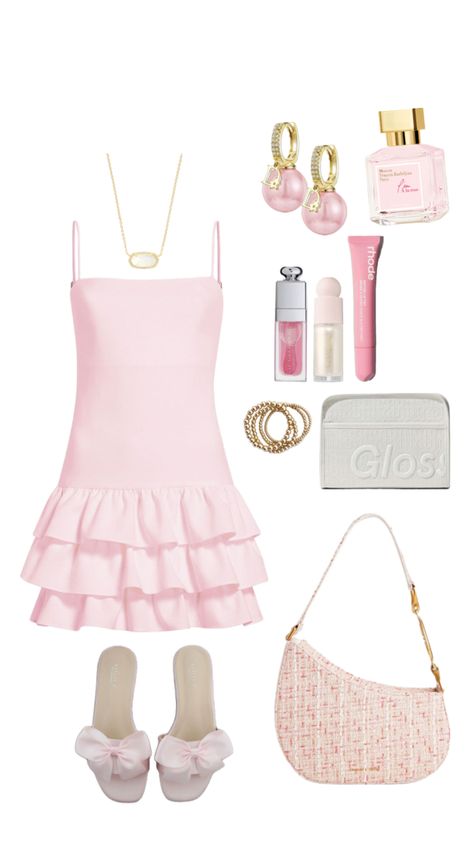 Summer Coquette Outfits, Summer Coquette, Coquette Outfits, Coquette Outfit, Summer 2024, Pink Dress, Purse, Pink, Clothes