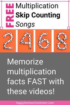 Best Way To Learn Multiplication Facts, Skip Counting Songs Free, Skip Counting Songs Multiplication, Skip Counting Multiplication, Multiplication Songs And Tricks, Learn Multiplication Facts Fast, Multiplication Memorization, Multiplication Rhymes, Memorizing Multiplication Facts