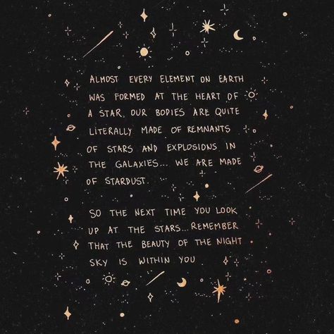 Galaxy Aesthetic Quotes, Quotes About The Stars, Quotes About Stars, Stardust Quotes, Quotes Stars, Crystal Quotes, Star Oc, Cosmic Quotes, Star Love Quotes