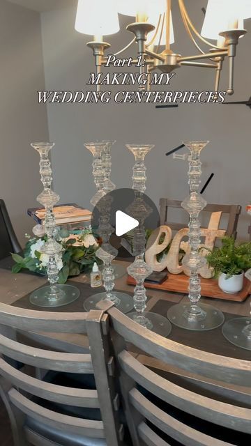 💫Avrel💫 on Instagram: "💐Wedding Edition💐 

Making my own centerpieces is a proud moment all while wondering if I made a bad decision. Too late now lol. 

After many days of searching for different #diy videos on YouTube I finally chose to go ahead with making them and so far so good. 

Stick around and see how everything turns out. I will be posting all the things my fiancé and I are making ! 

#wedding2024 #bridetobe2024 #diybride #weddingcenterpieces #receptiondecor #summerwedding #nanoinfluencer #homewithanaturalista #contentcreator #weddinginspiration #weddingseries" Diy Elegant Wedding Centerpieces, Quinceanera Candle Ceremony Ideas, Diy Boho Wedding Centerpieces, How To Make Centerpieces, Diy Candelabra Centerpiece, Diy Tall Centerpieces Wedding, Diy Quinceanera Centerpieces, Diy Table Centerpieces Wedding, Diy Wedding Centerpieces On A Budget