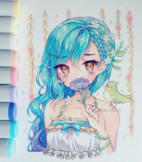 Yoai / Anny / Cicishu (•ᴗ•) (@yoaihime) • Instagram photos and videos Start Drawing, Drawing Flowers, Instagram Photos, Flowers, Anime, Instagram