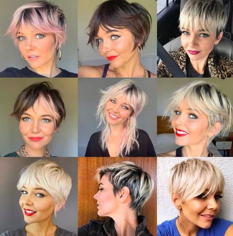 Briana Cisneros Hair, Growing Out Pixie Cut, Shaggy Bob Haircut, Hair Evolution, Funky Short Hair, Cute Short Haircuts, Boring Hair, Super Short Hair, Mom Hairstyles