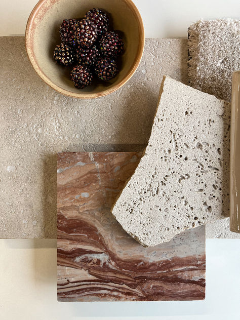 We love to make moodboards with warm, cosy materials🍁🤍 Making mood boards is our passion. to help you find the perfect combination of materials for your home. Visit our showroom in Dilbeek or Aarsele. #naturalstone #terracotta #marble #wood #terrazzo #mosaics Wood Terrazzo, Terracotta Marble, Interior Design Major, Interior Palette, Marble Mirror, Lake Village, Material Board, Texture Inspiration, Marble Wood