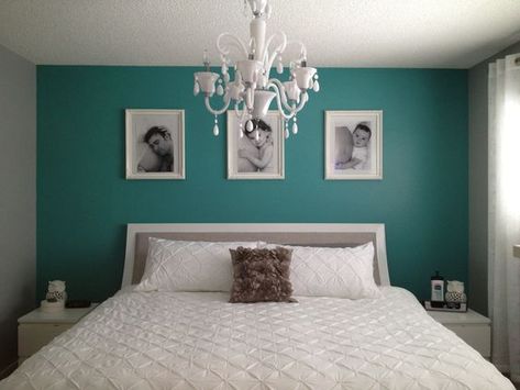 Grey and teal bedroom - love this room, so much so that I am going change mine this weekend: Teal Bedroom Designs, Teal Bedroom Ideas, Teal Bedroom Decor, Bedroom Decor Pictures, Teal Rooms, Teal Home Decor, Turquoise Room, Teal Bedroom, Teal Walls