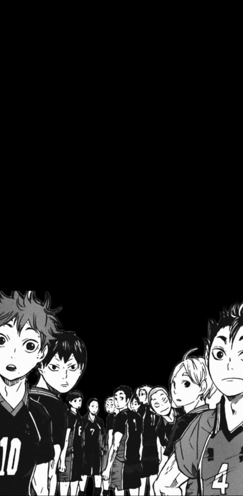 #haikyuu #anime #black #wallpapers Black Haikyuu Wallpaper, Haikyuu Wallpaper Aesthetic Lockscreen, Haikyu Aesthetic Wallpaper, Haikyuu Wallpaper Aesthetic Black, Haikyuu Wallpaper Black And White, Haikyuu Dark Wallpaper, Haikyuu Black And White, Black Haikyuu, Haikyuu Background