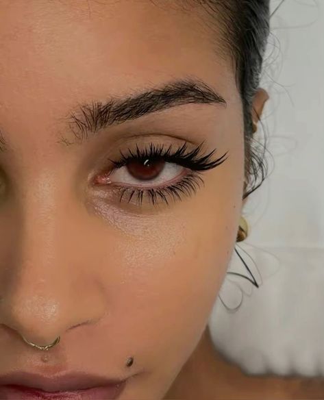 Color Eye Lashes Extensions, Fake Lashes On End Of Eye, Lash Extensions For Hooded Almond Eyes, Best Lash Extensions For Round Eyes, Wet Look Lashes Mapping, Brown Lash Extensions Black Women, Lash Extensions For Almond Shaped Eyes, Lash Extentions Hooded Eyes, Eyelash Extensions Manga