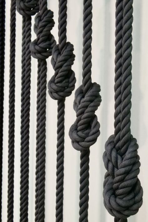 Rope Wall, Decorative Wall Hanging, Divider Wall, Room Partition, Wall Ceiling, Ceiling Panels, Ceiling Tiles, Art Products, Black Panels