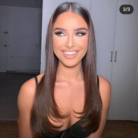 Slick Front Bridal Hair, Prom Hair Styles Down Straight, Hairstyle Front Pieces Pulled Back, Front Pieces Tucked Back Hair, Front Piece Slick Back Hair Down, Formal Hair Straight, Front Pieces Slicked Back, Straight Hair Hoco Hairstyles, Prom Hairstyles Slick Back