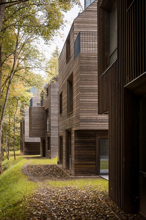 Residential quarter in Pavilniai regional park by Plazma and Paleko ARCH studija Raised House, Wood Facade, Wooden Facade, Timber Architecture, Urban Housing, Wood Architecture, Skyscraper Architecture, Architecture Images, Timber Cladding