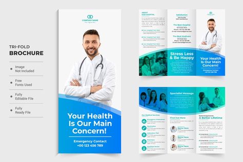 Medical Ads, Medical Flyer, Company Poster, Service Poster, Healthcare Center, Leaflet Template, Medical Website Design, Modern Hospital, Medical Brochure