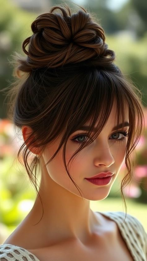 Messy Bun Variations for Short and Long Hair High Messy Bun, Messy Bun For Short Hair, Bun Ideas, Messy Bun With Braid, Messy High Bun, Short Hair Waves, Wedding Bun Hairstyles, Short Hair Hacks, Short Hair Bun