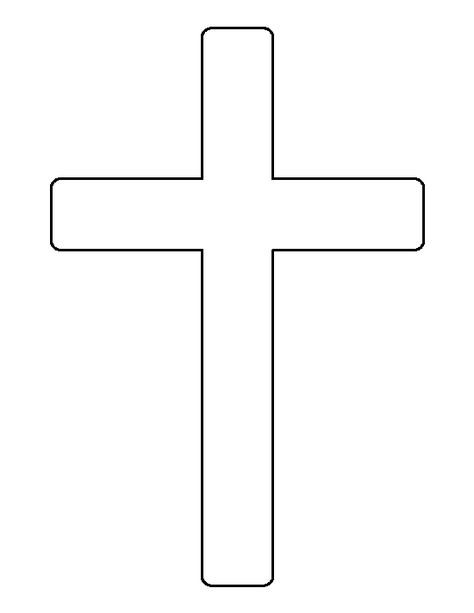 Cross pattern. Use the printable outline for crafts, creating stencils, scrapbooking, and more. Free PDF template to download and print at http://patternuniverse.com/download/cross-pattern/ Printable Cross Template, Cross Template, Printable Outline, Printable Cross, Wooden Crosses, Cross Crafts, Cross Art, Scroll Saw Patterns, Wood Crosses