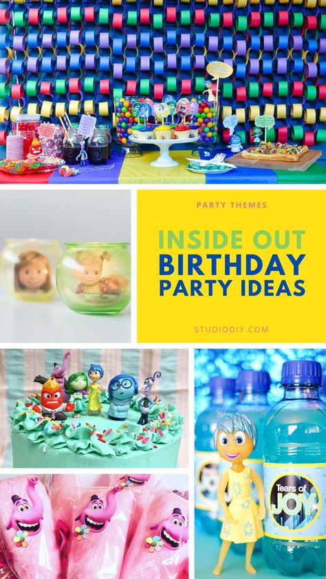 The classic Pixar movies “Inside Out” and “Inside Out 2” are a popular animated movie that kids absolutely love! If you have an Inside Out fan in your family, these Inside Out Birthday Party Ideas are the perfect way to celebrate their next birthday. From decorations and cakes to outfits and activities, these simple Inside … Inside Out Themed Party, Inside Out Snack Ideas, Inside Out Party Theme, Inside Out Trunk Or Treat Theme, Inside Out 2 Crafts, Inside Out Themed Movie Night, Inside Out Food Ideas, Inside Out 2 Trunk Or Treat Ideas, Inside Out Halloween Decorations