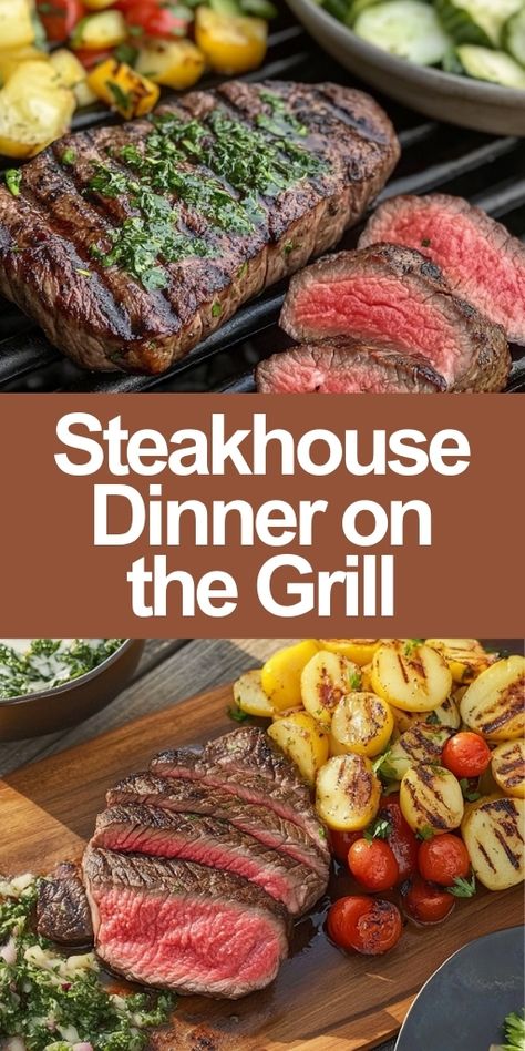 🥩🔥 Fire up the grill and create a restaurant-worthy Steakhouse Dinner at home! Juicy, perfectly grilled steak with all the fixings—this is the ultimate way to impress your guests or treat yourself to a gourmet dinner without leaving your backyard. Grill master approved! 🍽️
👉 Check out the recipe and step up your grilling game!
#GrillRecipes #SteakhouseAtHome #GrillingSeason #SteakDinner #EasyGrillRecipes #BBQ #DinnerParty #FoodieFaves #SummerGrilling #GrillMaster Steakhouse Dinner Recipes, Bbq Steak Recipes Grilling, Bbq Steak Recipes, Grilled Ribeye Steak Recipes, Grilled Steak Dinner, Dinner On The Grill, Steakhouse Dinner, Grilled London Broil, Grilled Ribeye Steak