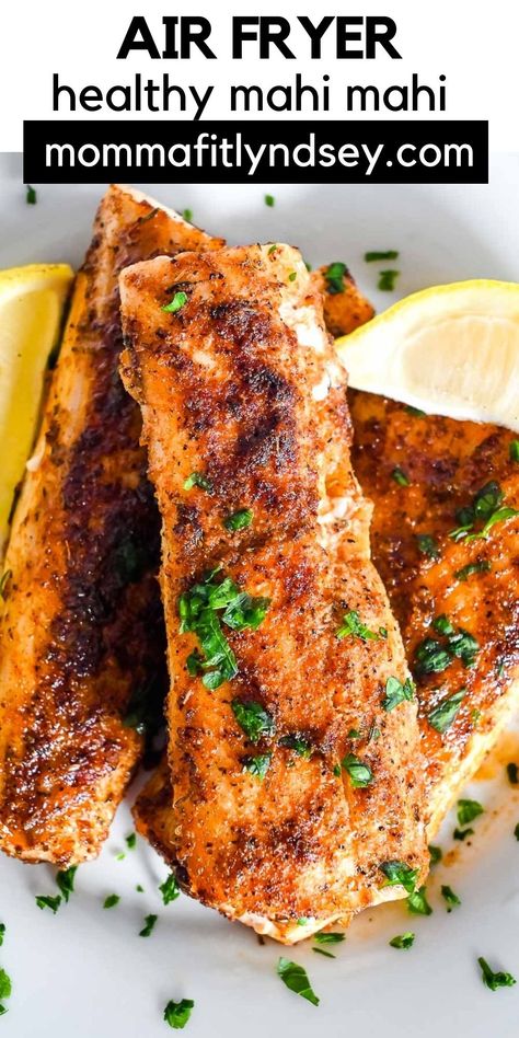 Air Fryer Mahi Mahi, Air Fryer Recipes Gluten Free, Mahi Mahi Recipe, Air Fried Fish, Tuscan Salmon, Mahi Mahi Recipes, Air Fryer Fish Recipes, Keto Fish, Fish Recipes Baked