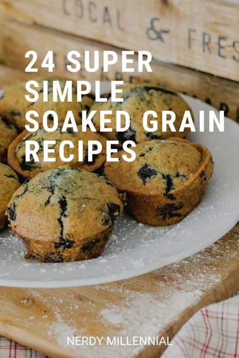 I have a confession to make. My family has been eating real foods for several years now, but I didn't learn about the importance of soaking grains until recently. Why Soak Grains? In short, soaking wheat in particular releases phytic acid and important enzymes that allow us to better digest the grains. Soaking grains is a traditional practice in cultures around the world. Soaked Flour Recipes, Milled Grain Recipes, Ancestral Kitchen, Weston A Price Recipes, Soaking Grains, Nourishing Traditions Recipes, Ancient Grains Recipes, Weston Price, Grains Recipes