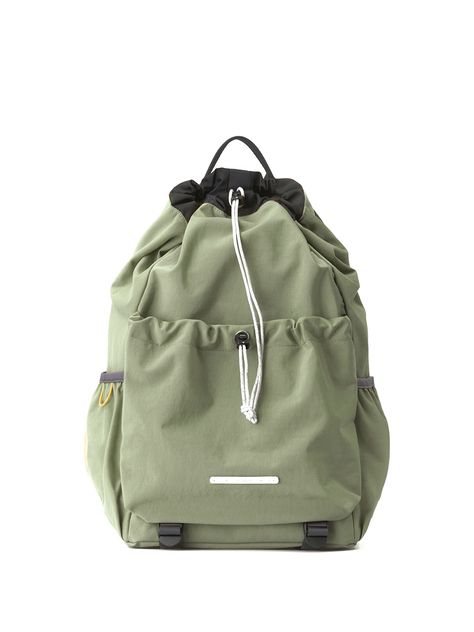 Editor's notesIt is a casual and practical backpack with string. The backpack is in lightweight and waterproof nylon fabric. It has a pocket on the front with drawcord and pockets on the side.- Drawcord closure- Pocket on the front- Pockets on side- Nylon fabricMeasurements(in.)One Size- Width: 12.2 in.- Height: 18.7 in.- Depth: 5.5 in.- Weight: 1.16 lbsComposition & Care- 100% Nylon- Do not wash- Gently clean only stainsDesigner- by RAWROW Stylish School Bags, Outdoor Bag, Blue Suede Shoes, Backpack Pattern, Guys Clothing Styles, Tote Pattern, Designer Backpacks, Blue Suede, Bagpack