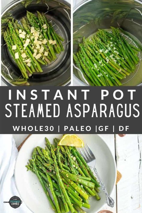 Save time and money by making Instant Pot Asparagus for a quick and healthy side dish. It’s so easy to whip up this perfectly cooked asparagus in a flash. No pressure cooker? You'll also find non-Instant Pot cooking methods. Instant Pot Asparagus, Instant Pot Veggies, Instant Pot Steam, Asparagus Recipes Oven, Best Asparagus Recipe, Asparagus Risotto, Asparagus Recipes Baked, Grilled Asparagus Recipes, Lemon Asparagus