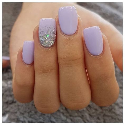 Ongles Gel Violet, Manicure Shellac, Gel Manicure Colors, Purple Gel Nails, Natural Gel Nails, Opal Nails, Natural Nail Designs, Manicure Colors, Short Gel Nails