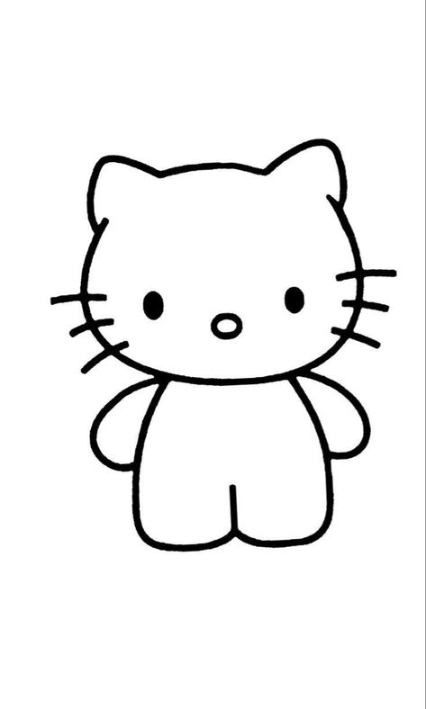 Hello Kitty Paper Dolls Free Printable, Paper Duck Coloring Pages, Paper Duck Hello Kitty, Hello Kitty Printable, Printable Color Pages, Hello Kitty Paper, Valentine Doodle, Hello Kitty Colouring Pages, Hello Kitty Printables