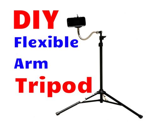 IKEA Hack: DIY Flexible Arm Tripod!: 6 Steps (with Pictures) Diy Tripod Stand, Diy Photoshoot With Tripod, Diy Overhead Tripod, Tripod Selfie Stick, Selfie Stick Tripod Video, Diy Tripod, Tripod Stand, Hacks Diy, Ikea Hack