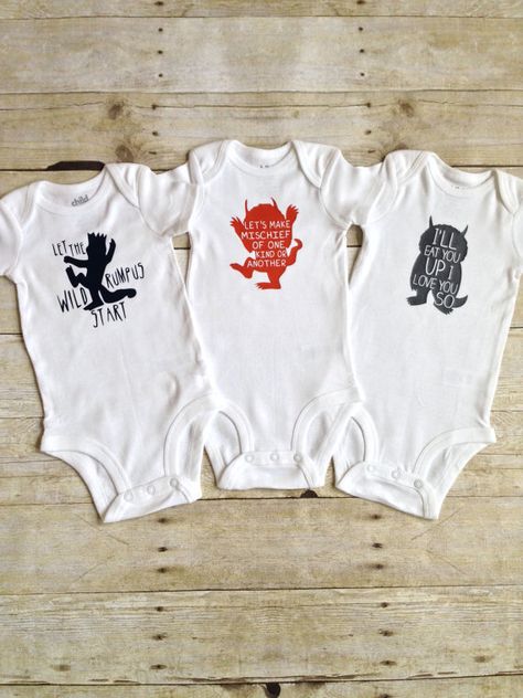 Where The Wild Things Are  Bodysuit  Onesie  by HeatherLCreations