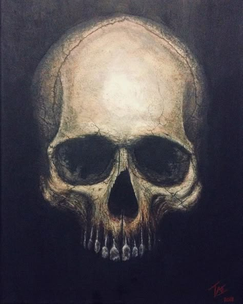 Easy Halloween Canvas Painting Ideas, Skull Artwork Illustrations, Halloween Canvas Paintings, Skull Reference, Skull Art Drawing, Skull Painting, Skull Artwork, World Of Art, Halloween Painting