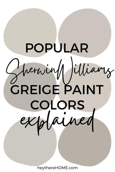 6 Popular Sherwin Williams Greige Colors Explained Most Popular Sherwin Williams Gray, Guild Grey Sherwin Williams, Sherwin Williams Felted Wool Coordinating Colors, Useful Gray Sherwin Williams, Most Popular Paint Colors 2023, Sherwin Williams Griege Paint, Sw Greige Paint Colors, Sherwin Williams Griege, Popular Gray Sherwin Williams