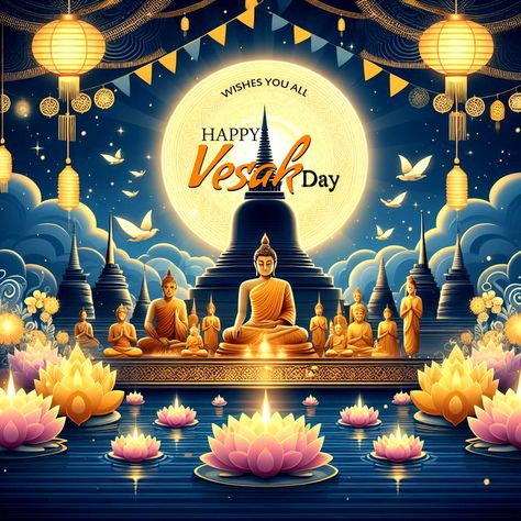 Ending You Warmest Wishes For Peace And Harmony On Happy Vesak Day#pikbest##Templates Happy Vesak Day, Happy Vesak, Vesak Day, Peace Poster, Pastel Blue Background, Warmest Wishes, Spiritual Enlightenment, Peace And Harmony, Holiday Wishes