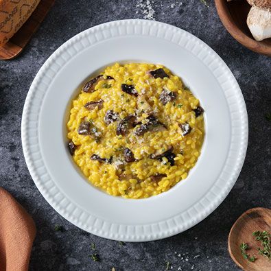 Saffron Mushroom Risotto, Mushrooms Risotto, Porcini Mushroom, Porcini Mushrooms, Mushroom Risotto, Seasonal Recipes, Vegetable Stock, Autumn Season, Classic Italian