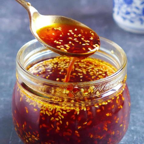 Chinese Chili Oil, Chinese Chili, Hot Chili Oil, Homemade Chilli, Red Oil, Krispy Treats, Tea Eggs, Rice Krispy, Easy Chinese