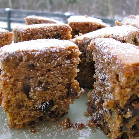 Applesauce Raisin Cake Applesauce Cake With Raisins, Raisin Cake Moist, Spice Cake With Raisins Recipe, Applesauce Raisin Cake Recipe, Applesauce Raisin Bread, Applesauce Raisin Muffins, Apple Raisin Cake, Desserts With Raisins, Raisin Cake Old Fashioned