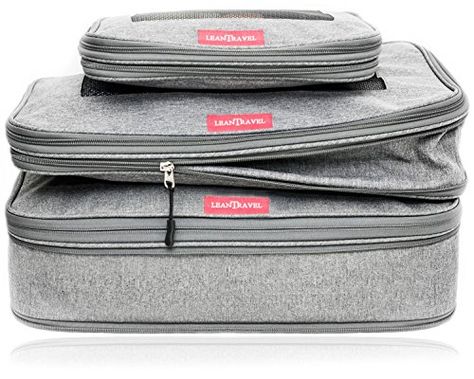 Best Wrinkle-Free: LeanTravel Compression Packing Cubes Wrinkle Free Packing, Best Packing Cubes, Travel Accesories, Shoe Bags For Travel, Suitcase Organization, Travel Cubes, Packing Organizers, Best Travel Accessories, Packing Luggage