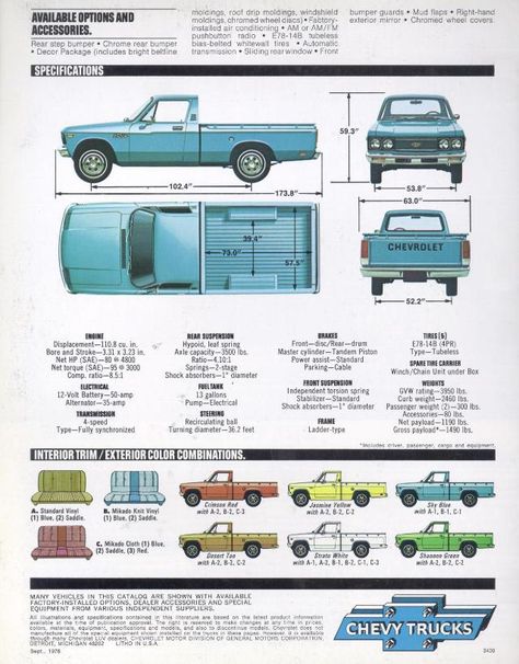 Truck Rewind: Where's the Love for the (1972 - 1982) Chevy Luv? - The Fast Lane Truck Chevy Luv Custom, Chevy Luv Truck, Truck Restoration, Chevrolet Luv, Compact Pickup Trucks, Chevy Luv, Datsun Pickup, Small Pickups, Mini Jeep