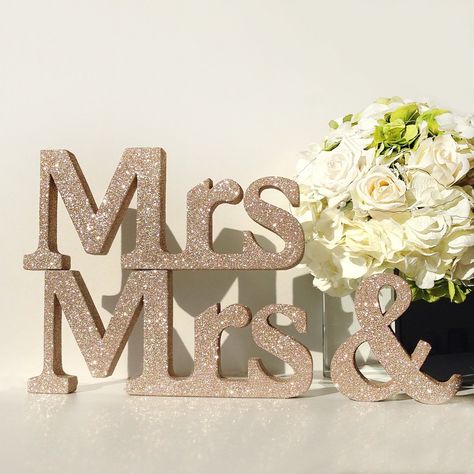 12 absolutely perfect Mrs. and Mrs. wedding ideas Fall Sunflower Weddings, Mrs And Mrs Wedding, Mrs And Mrs, Wedding Letters, Lgbt Wedding, Rainbow Wedding, Lgbtq Wedding, Future Wedding Plans, Gay Marriage