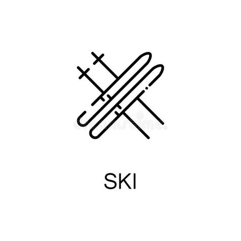 Ski flat icon stock illustration Skiing Tattoo, Flash Tats, Mobile Web Design, Flat Icon, 로고 디자인, Icon Illustration, Sign Design, Simple Tattoos, Iphone Background