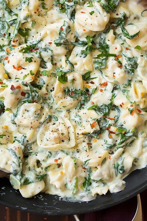 Artichoke Tortellini, Spinach Artichoke Pasta, Tortellini Recipe, Cooking Vegetarian, Artichoke Pasta, Tortellini Recipes, Meatless Monday Recipes, Artichoke Recipes, Recipes Pasta