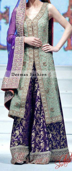 Latest Bridal Walima Dresses Collection 2015-16 for Wedding | StylesGap.com Bridal Sharara Designs, Bridal Sharara, Trendy Dresses Formal, Sharara Designs, Walima Dress, Anarkali Dresses, Fashion Dresses Formal, Wedding Party Outfits, Party Mode