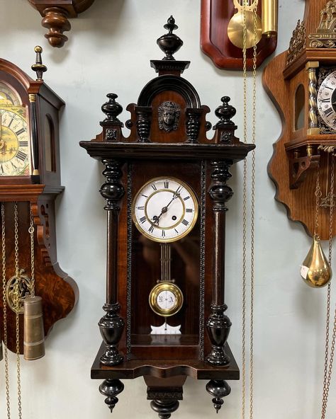 Antique Wall Clock with Wind-Up Mechanism and Gong Chime | 80x35 cm | Wooden Case | Collectible Vintage Timepiece Description: Collectible!! This Antique Wall Clock is a stunning piece that blends functional precision with historical charm. Featuring a reliable wind-up mechanism and a resonant gong chime, this clock is perfect for any antique collection or vintage decor setting. Its active working condition ensures it is both a striking decorative piece and a functional timekeeper. Key Features: Vintage Wall Clock Antiques, Old Wall Clock, Vintage Wall Clocks, Antique Mantel Clocks, Antique Wall Decor, Vintage Timepiece, Old Clocks, Mantel Clocks, Antique Keys