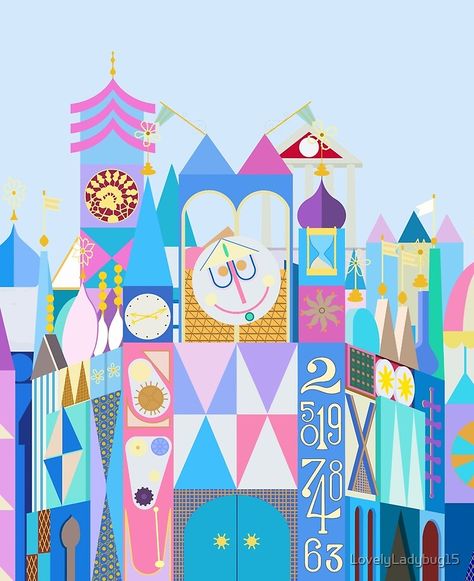 "Tokyo Small World After All" iPad Case & Skin by LovelyLadybug15 | Redbubble Mary Blair Art, Disneyland Parks, Disney Minimalist, Disney Camping, It’s A Small World, Cute Backgrounds For Iphone, Scrapbook Disney, Mary Blair, Disney Rooms