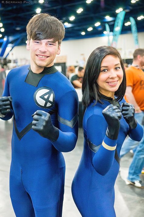 Fantastic Four Cosplay Houston Comicpalooza 2014 Fantastic Four Cosplay, Superhero Ideas, Reed Richards, Batgirl Cosplay, Cosplay Couple, Mister Fantastic, Facebook Website, Superhero Cosplay, Invisible Woman