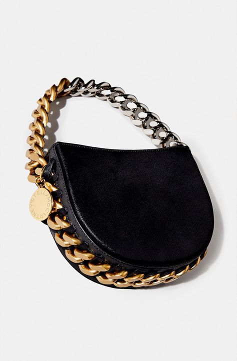 Stella Mccartney Frayme, Falabella Bag, Vegan Alternatives, Stella Mccartney Bag, Womens Designer Handbags, Crystal Chain, How To Make Handbags, Mulch, Small Shoulder Bag